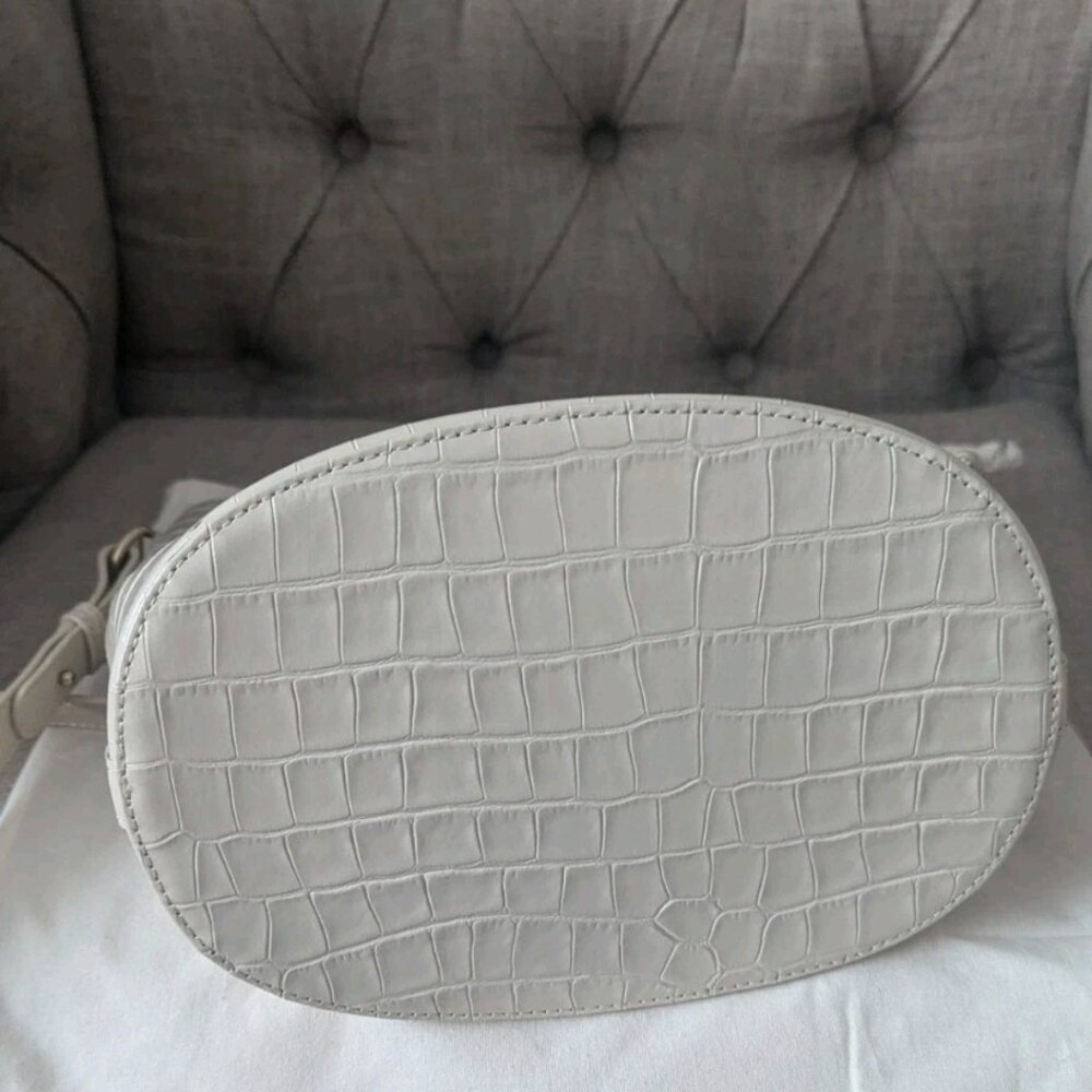 Sezane Farrow Bag Ecru Croco Print - Size TU - Picture 3 of 5